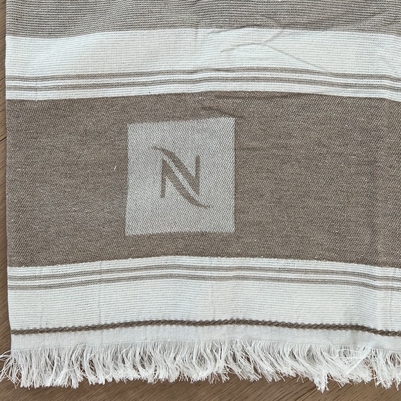 Nespresso Beach Blanket Turkish Boho Style Towel NWT - Picture 2 of 7
